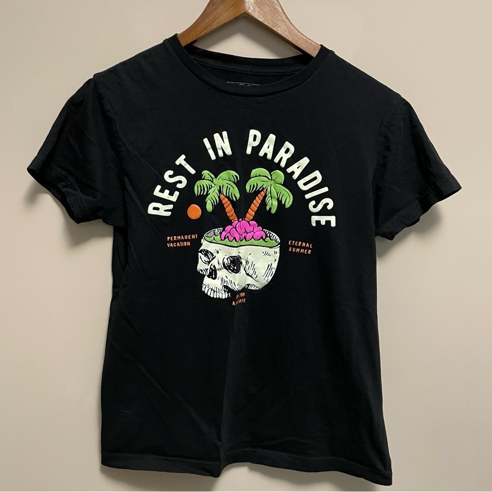 ICM Black Skill In Paradise T-Shirt Men Women Small